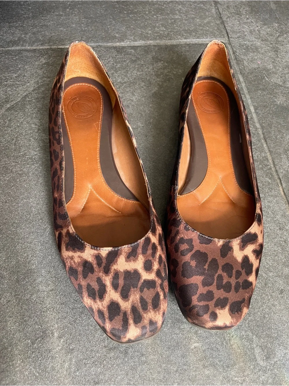 Nurture Leopard Square Toed Ballet Flats